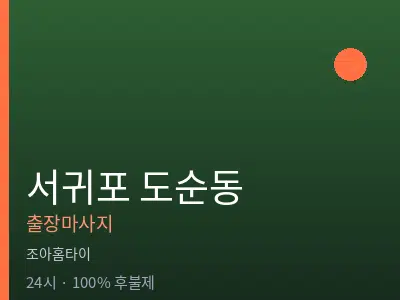 제주 서귀포시 도순동출장마사지