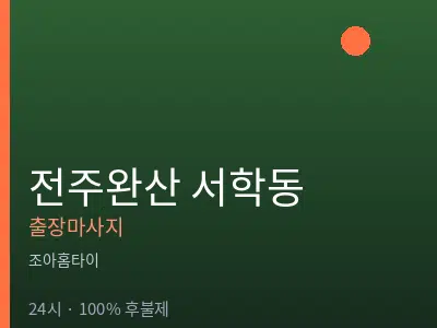 전북 전주시완산구 서학동출장마사지