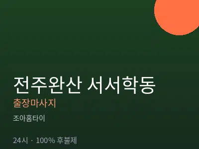 전북 전주시완산구 서서학동출장마사지