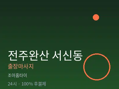 전북 전주시완산구 서신동출장마사지