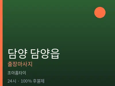 전남 담양군 담양읍출장마사지