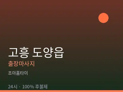 전남 고흥군 도양읍출장마사지
