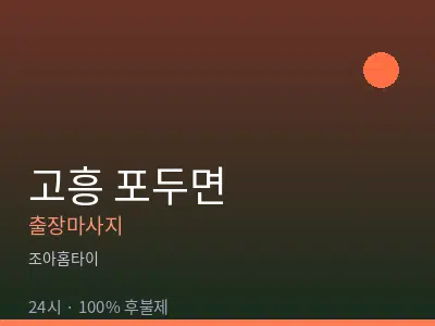 전남 고흥군 포두면출장마사지