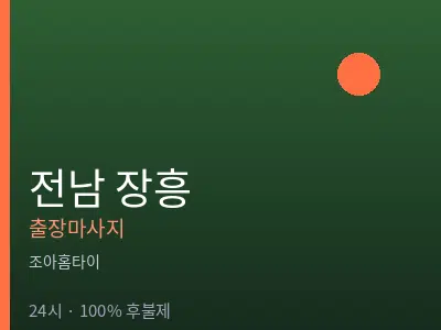 전남 장흥출장마사지
