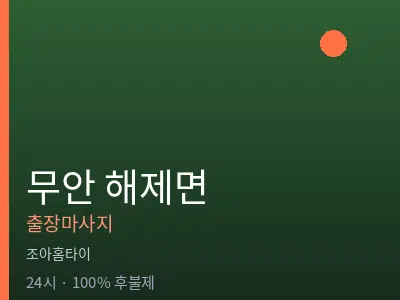 전남 무안군 해제면출장마사지