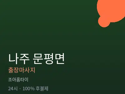 전남 나주시 문평면출장마사지