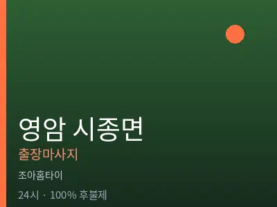 전남 영암군 시종면출장마사지