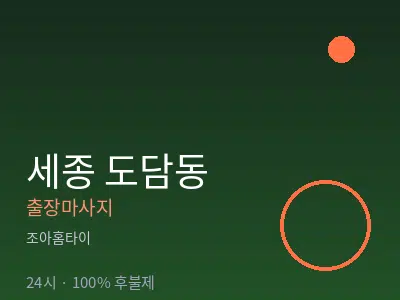 세종 세종시 도담동출장마사지