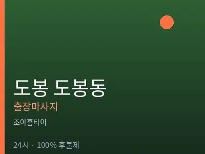 서울 도봉구 도봉동출장마사지