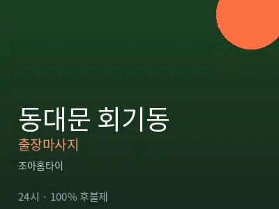 서울 동대문구 회기동출장마사지