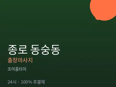 서울 종로구 동숭동출장마사지