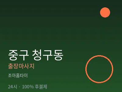서울 중구 청구동출장마사지