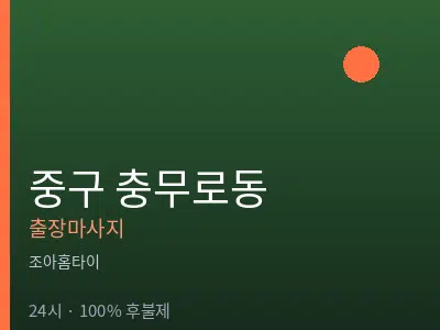 서울 중구 충무로동출장마사지