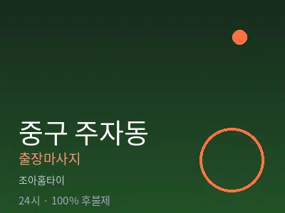 서울 중구 주자동출장마사지