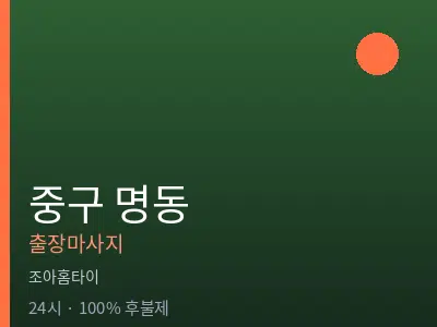 서울 중구 명동출장마사지