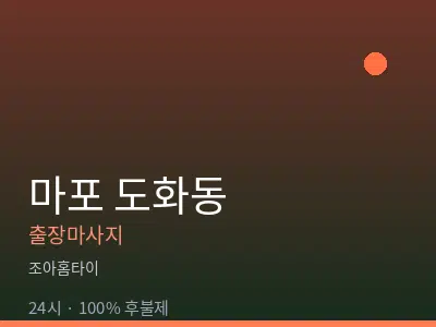 서울 마포구 도화동출장마사지