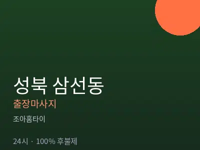 서울 성북구 삼선동출장마사지