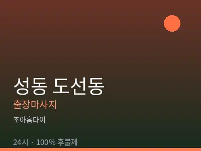 서울 성동구 도선동출장마사지