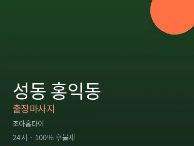 서울 성동구 홍익동출장마사지