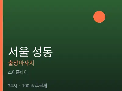 서울 성동출장마사지