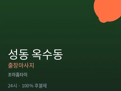 서울 성동구 옥수동출장마사지