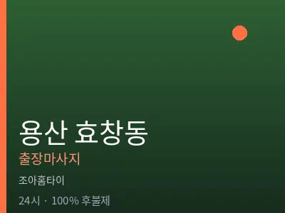 서울 용산구 효창동출장마사지