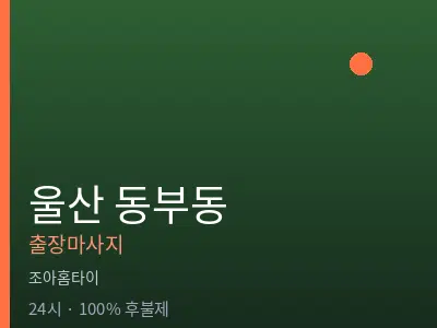 울산 동부동출장마사지